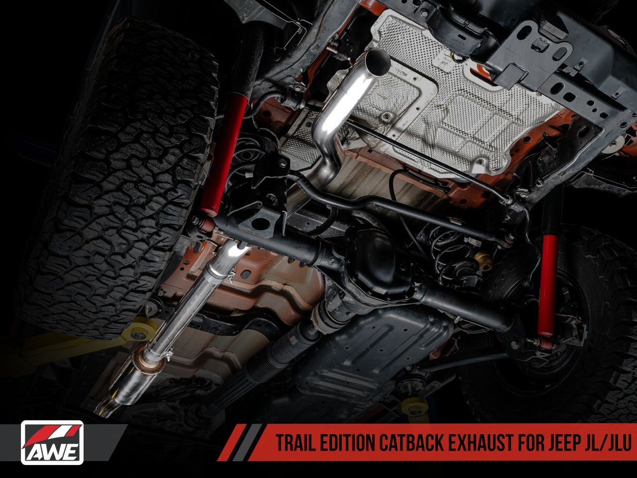 AWE Tuning 18-22 Jeep Wrangler JL/JLU 2.0T Trail Edition Cat-Back Exhaust 3015-21005