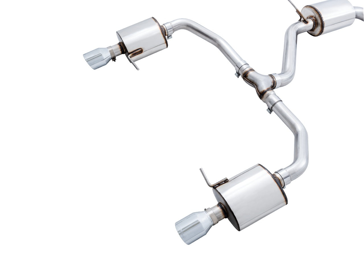 AWE Tuning 19-21 Volkswagen Jetta GLI Mk7 Touring Exhaust - Diamond Black Tips (Fits High-Flow DP) 3015-23062