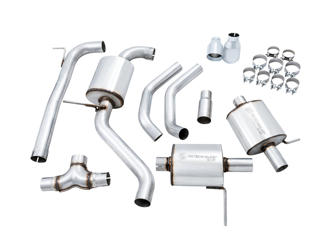 AWE Tuning 19-21 Volkswagen Jetta GLI Mk7 Touring Exhaust - Diamond Black Tips (Fits High-Flow DP) 3015-23062