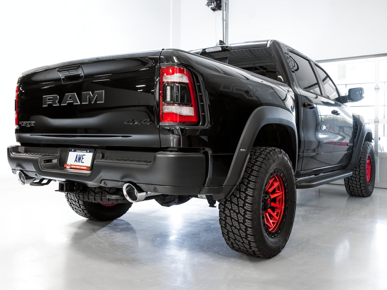 AWE Tuning 21-22 RAM 1500 TRX 0FG Cat-Back Exhaust - Chrome Silver Tips 3015-32004