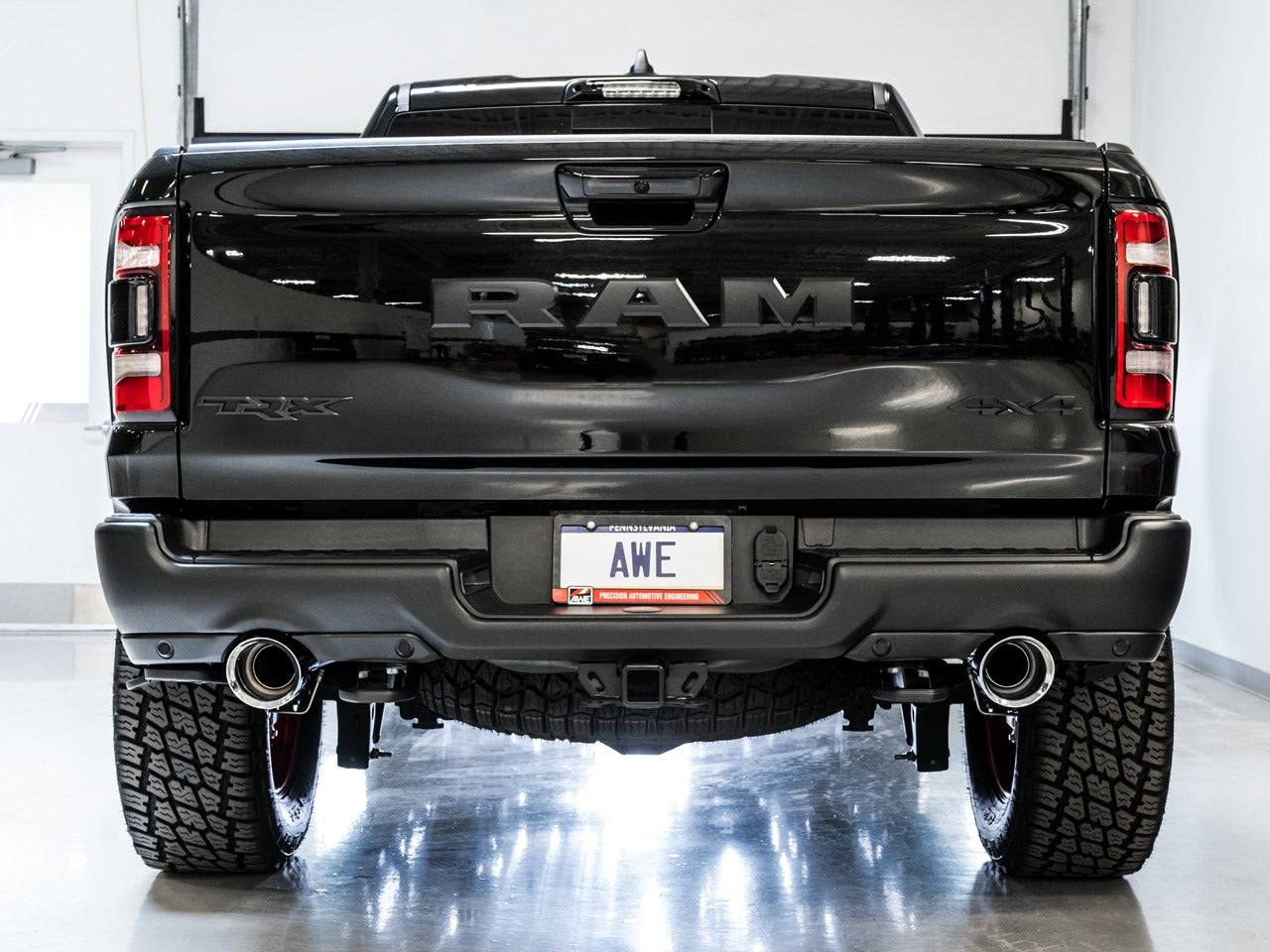 AWE Tuning 21-22 RAM 1500 TRX 0FG Cat-Back Exhaust - Chrome Silver Tips 3015-32004