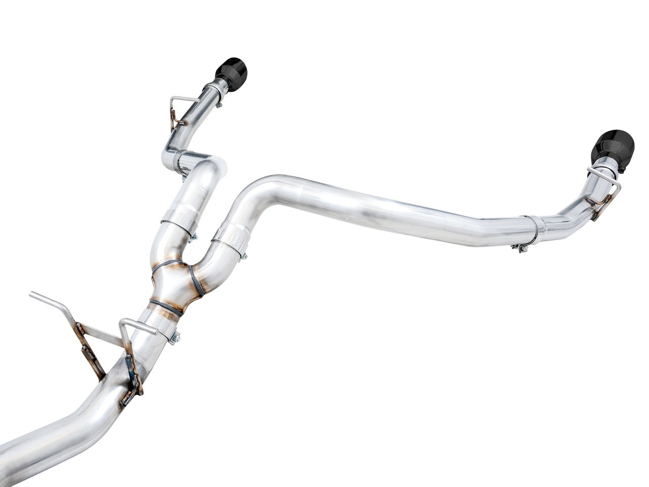 AWE Tuning 19-22 RAM 1500 5.7L (w/Cutouts) 0FG Dual Rear Exit Cat-Back Exhaust - Diamond Black Tips 3015-33006