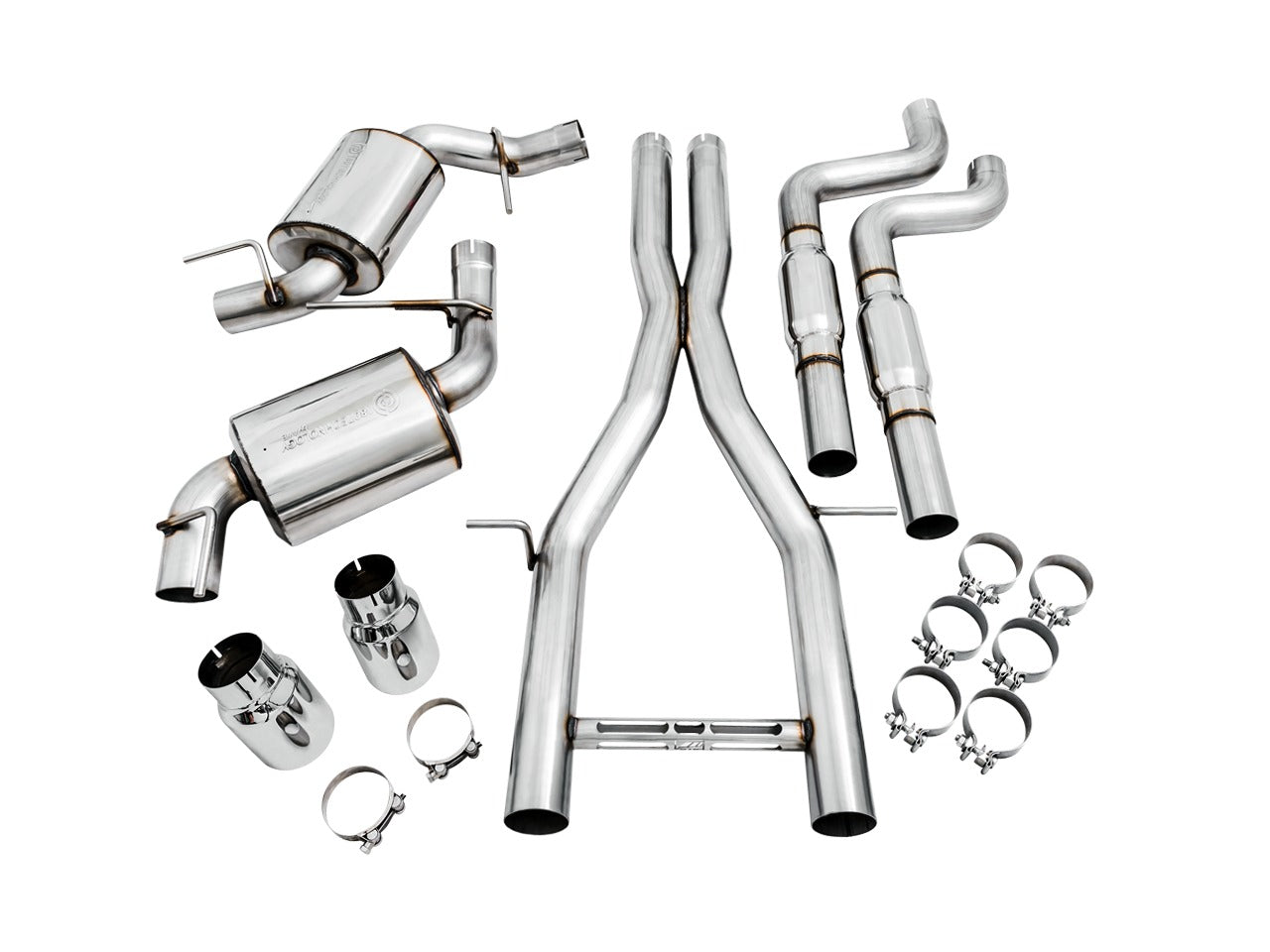 AWE Tuning 16-22 Chevy Camaro SS Resonated Cat-Back Exhaust - Touring Edition (Diamond Black Tips) 3015-33102