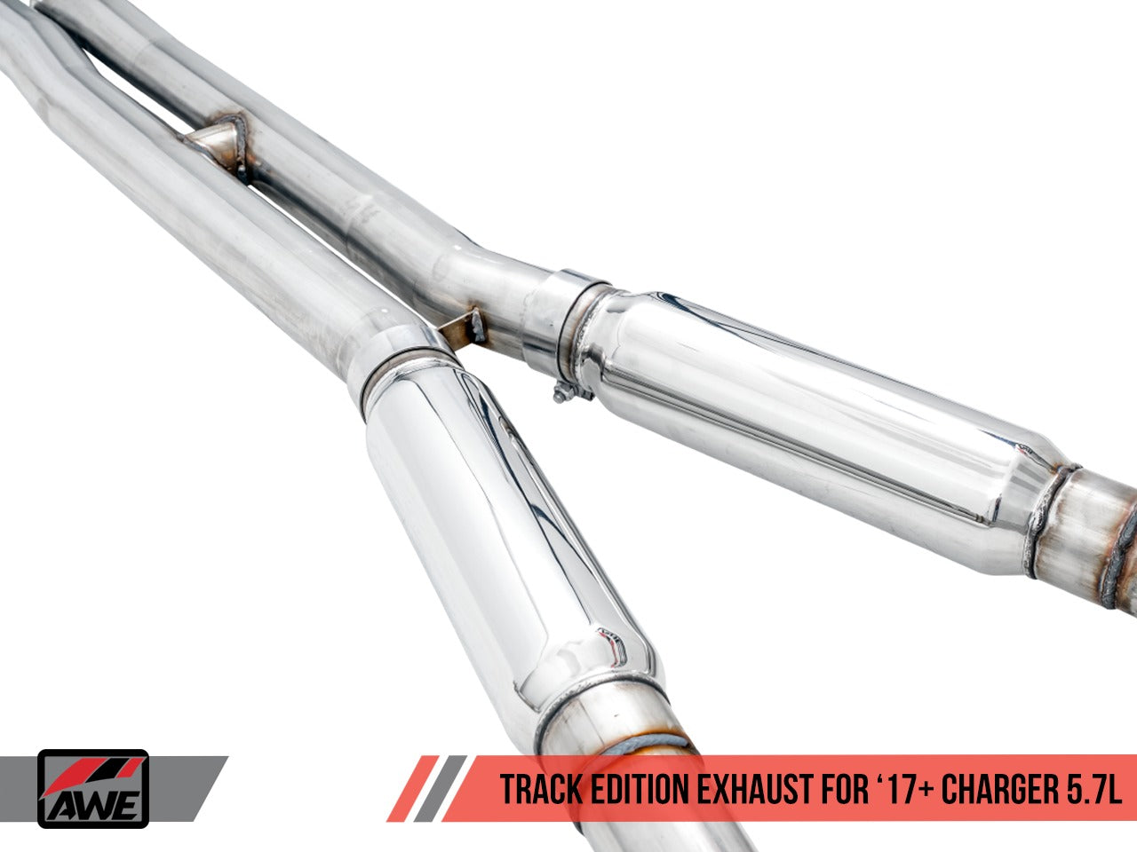 AWE Tuning 17-22 Dodge Charger 5.7L Track Edition Exhaust - Diamond Black Tips 3015-33134