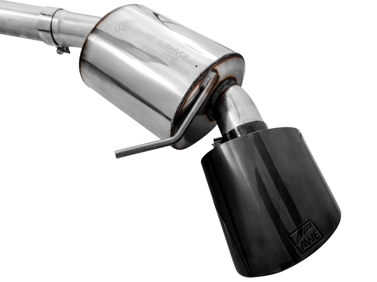AWE Tuning 19 Audi B9 RS 5 Sportback Touring Edition Exhaust-Non Resonated- Diamond Black RS Style Tips 3015-33114