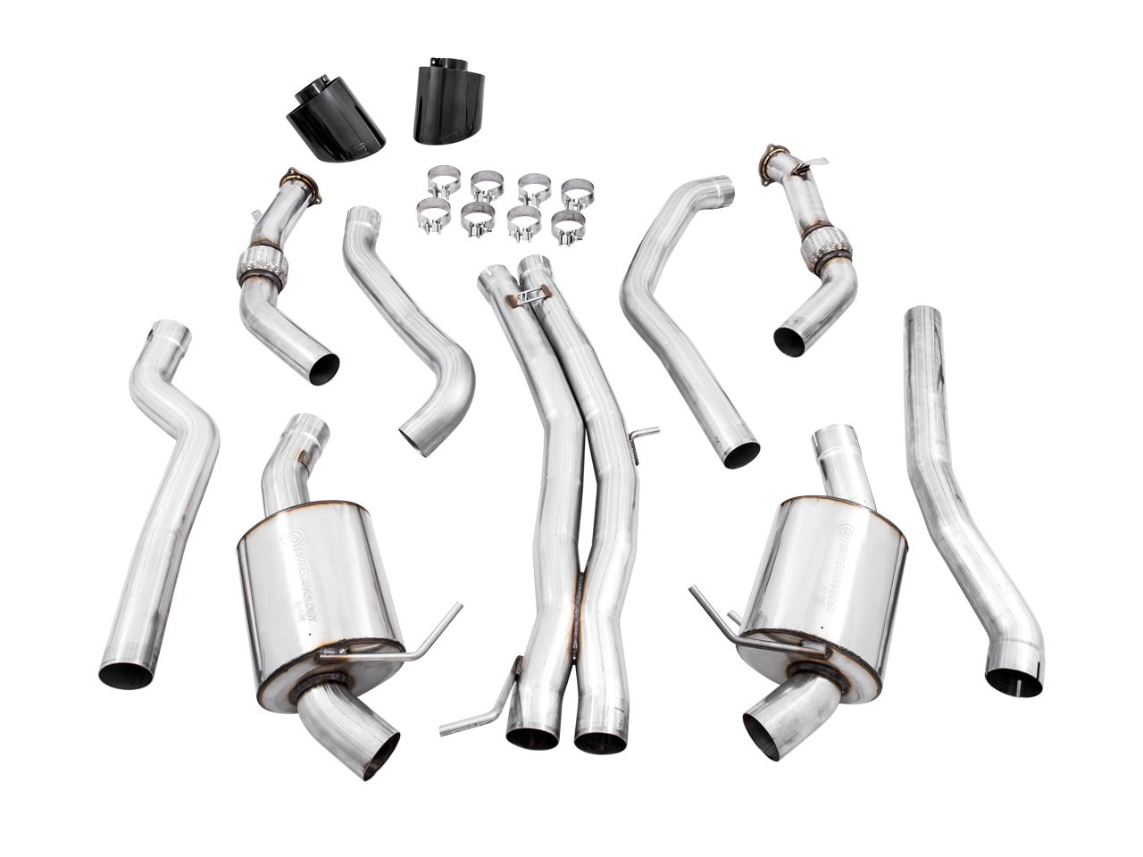 AWE Tuning 18-19 Audi B9 RS 5 2.9L (Res.For Performance Cat) Touring Edition Exhaust w/ Diamond Black Tips 3015-33112