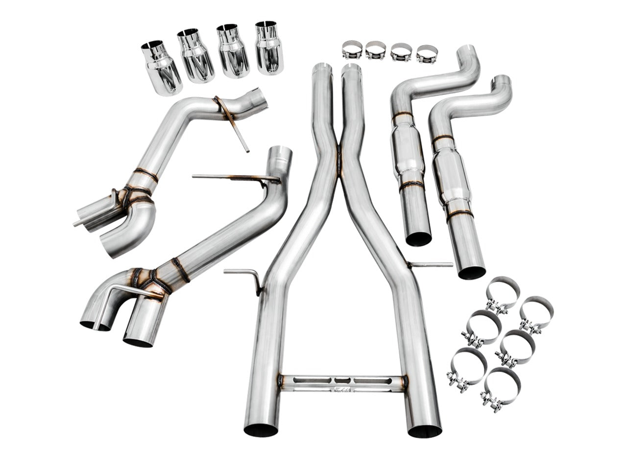 AWE Tuning 16-22 Chevy Camaro SS Resonated Cat-Back Exhaust -Track Edition (Quad Diamond Black Tips) 3015-43112