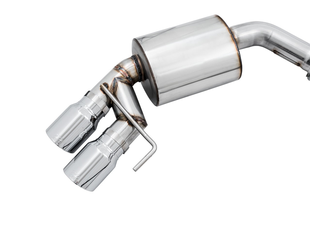 AWE Tuning 18-22 Ford Mustang GT (S550) Cat-back Exhaust - Touring Edition (Quad Chrome Silver Tips) 3015-42102