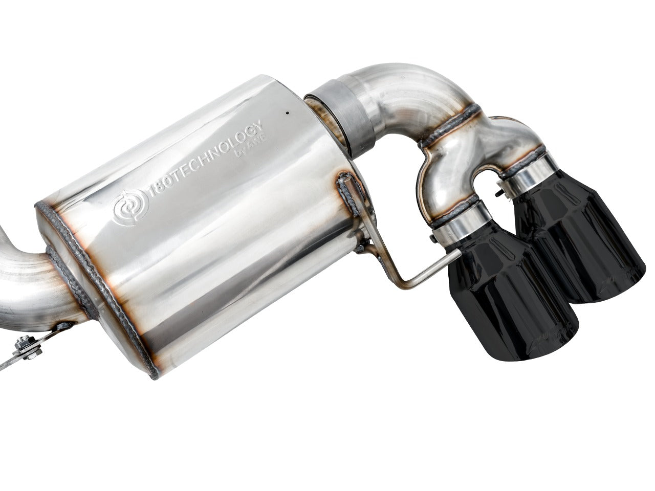 AWE Tuning 19-22 BMW M340i (G20) Resonated Touring Edition Exhaust - Quad Diamond Black Tips 3015-43158