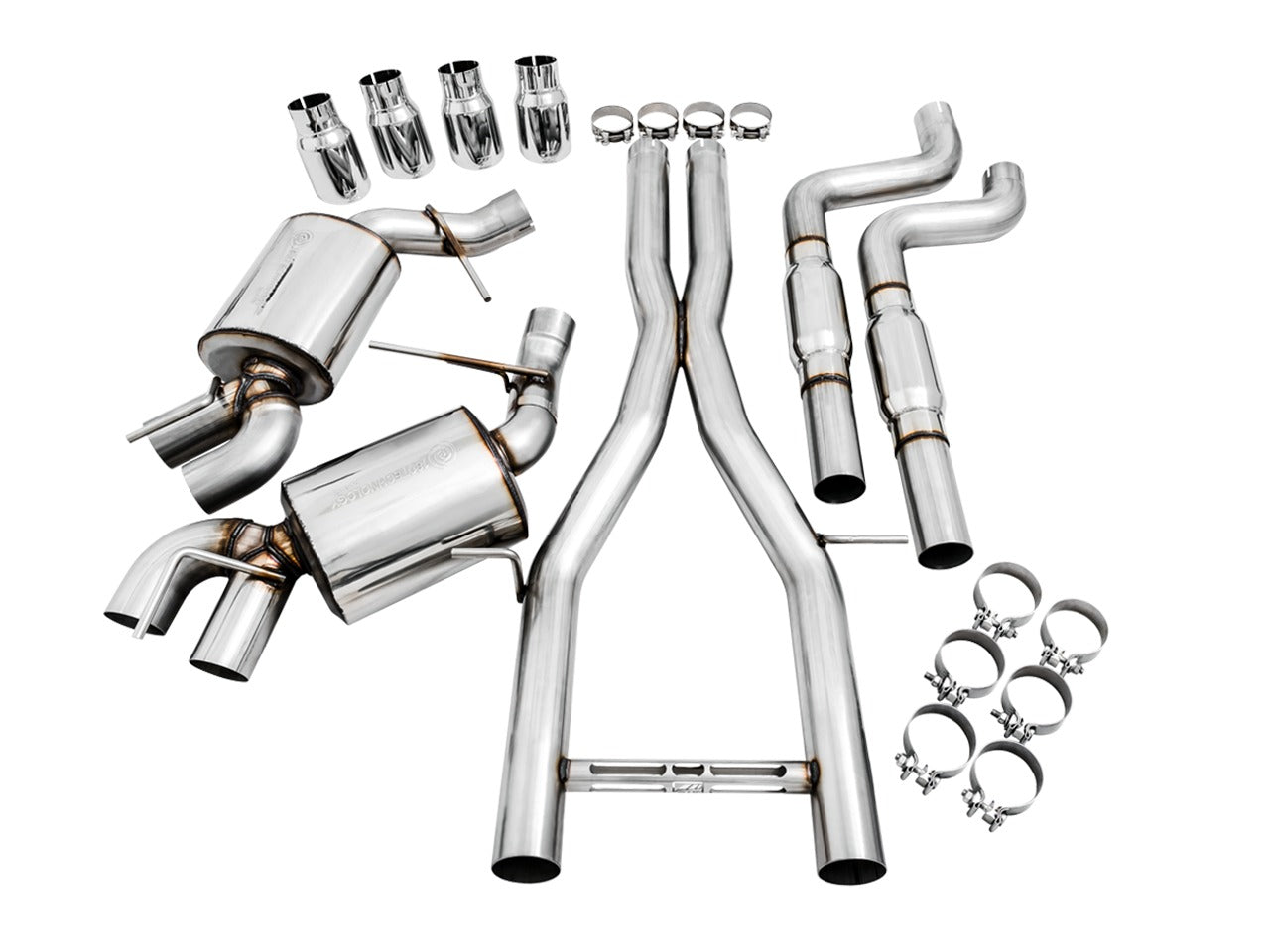 AWE Tuning 16-22 Chevy Camaro SS Res Cat-Back Exhaust -Touring Edition (Quad Diamond Black Tips) 3015-43114