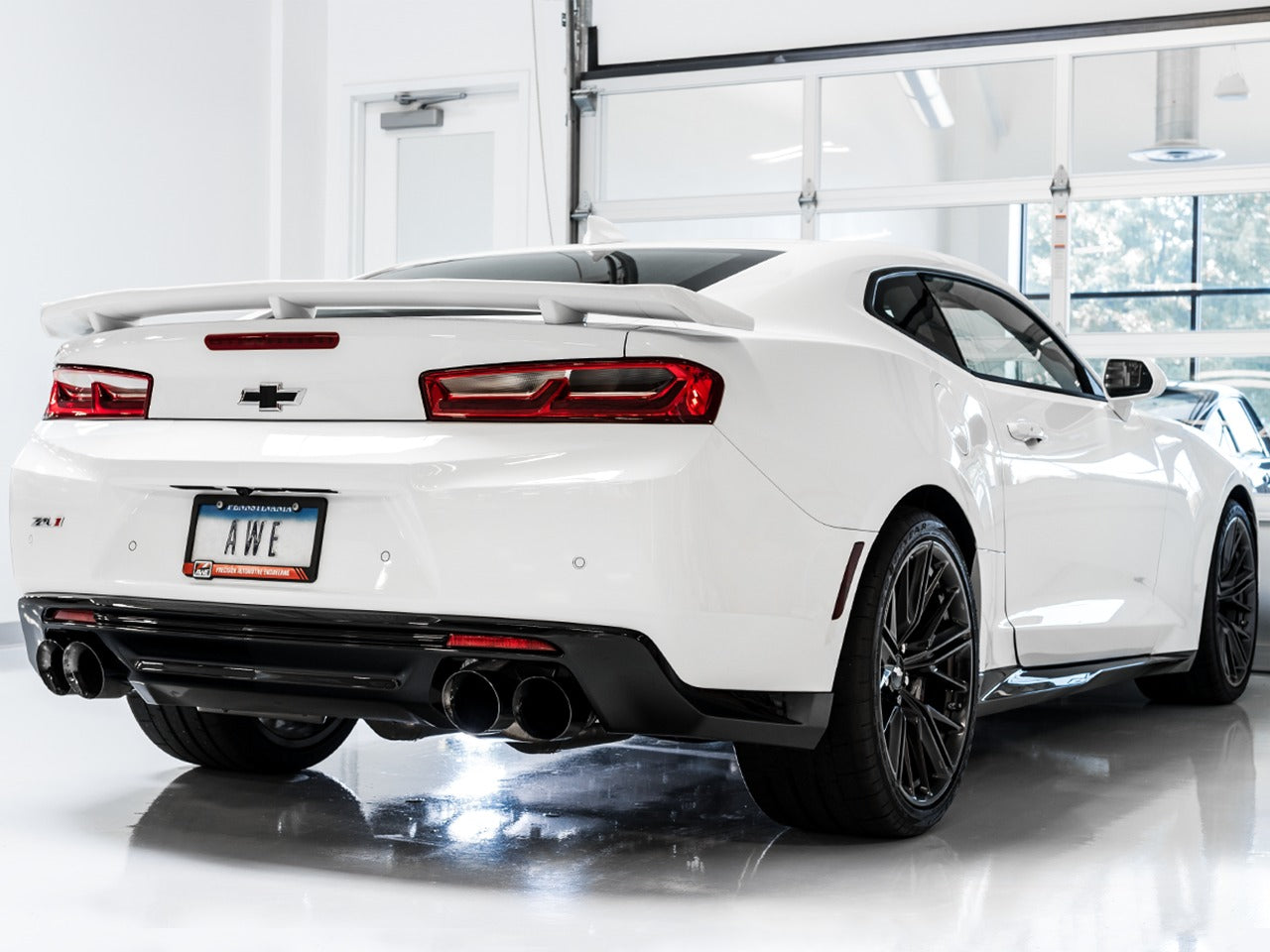 AWE Tuning 16-22 Chevy Camaro SS Res Cat-Back Exhaust -Touring Edition (Quad Diamond Black Tips) 3015-43114