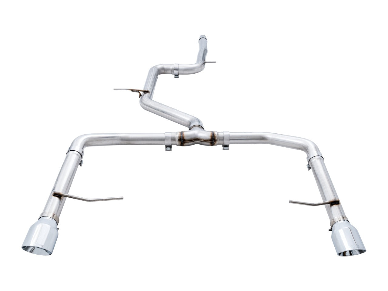AWE Tuning 19-21 Volkswagen Jetta GLI Mk7 - Non-Resonated - Track Edition Exhaust - Chrome Silver Tips (Fits OEM DP) 3020-22034