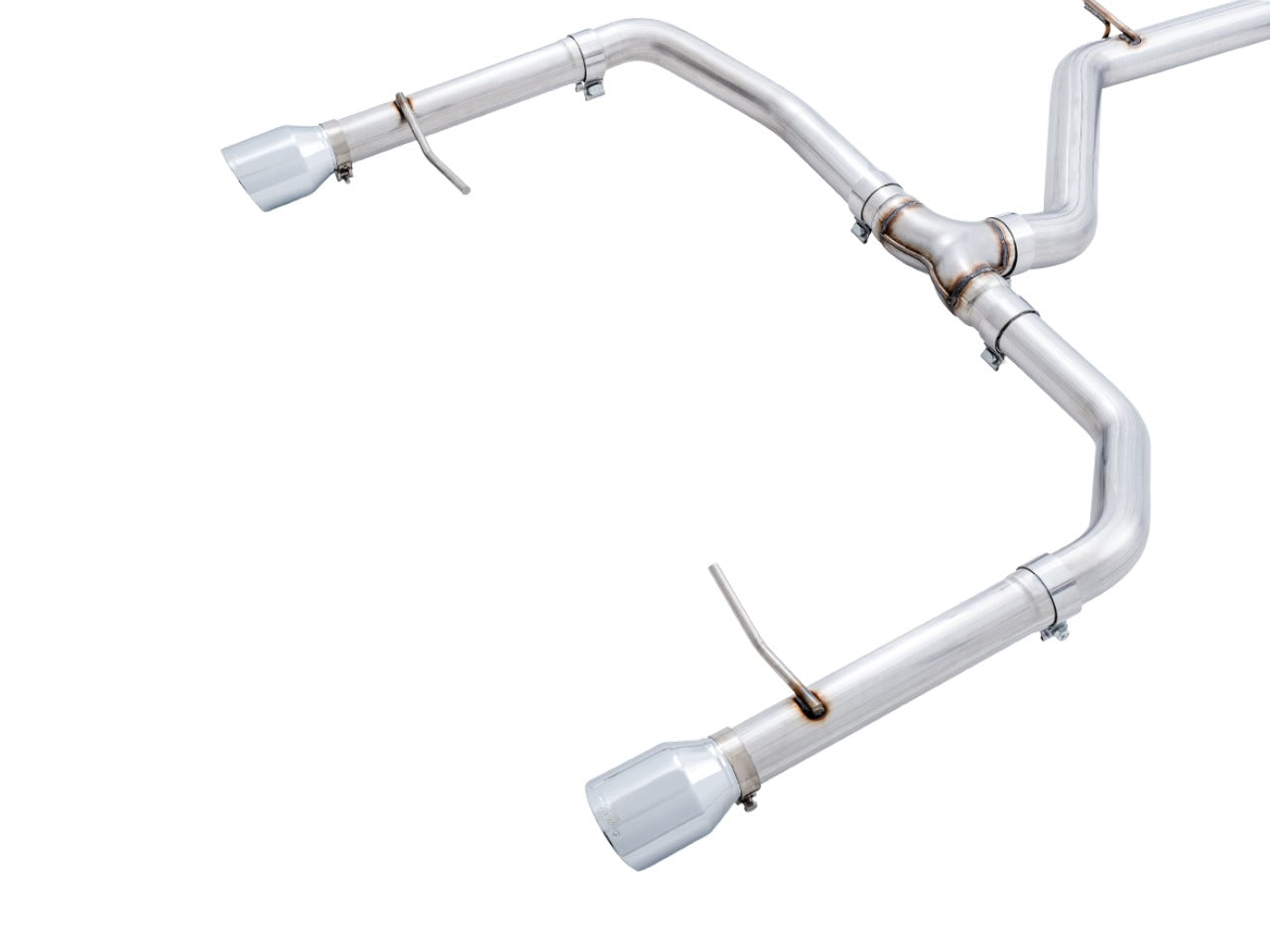 AWE Tuning 19-21 Volkswagen Jetta GLI Mk7 - Non-Resonated - Track Edition Exhaust - Chrome Silver Tips (Fits OEM DP) 3020-22034