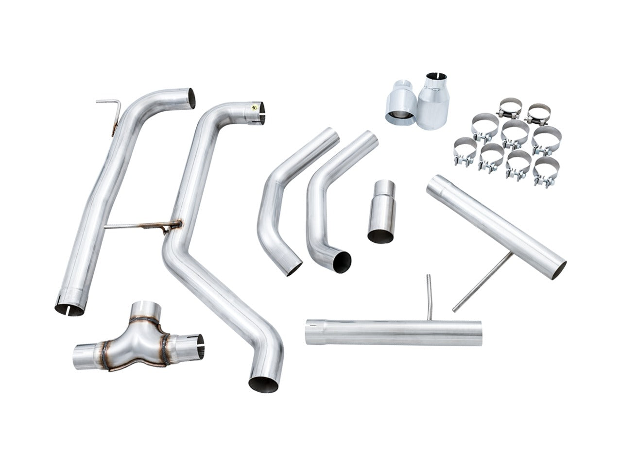 AWE Tuning 19-21 Volkswagen Jetta GLI Mk7 - Non-Resonated - Track Edition Exhaust - Chrome Silver Tips (Fits OEM DP) 3020-22034