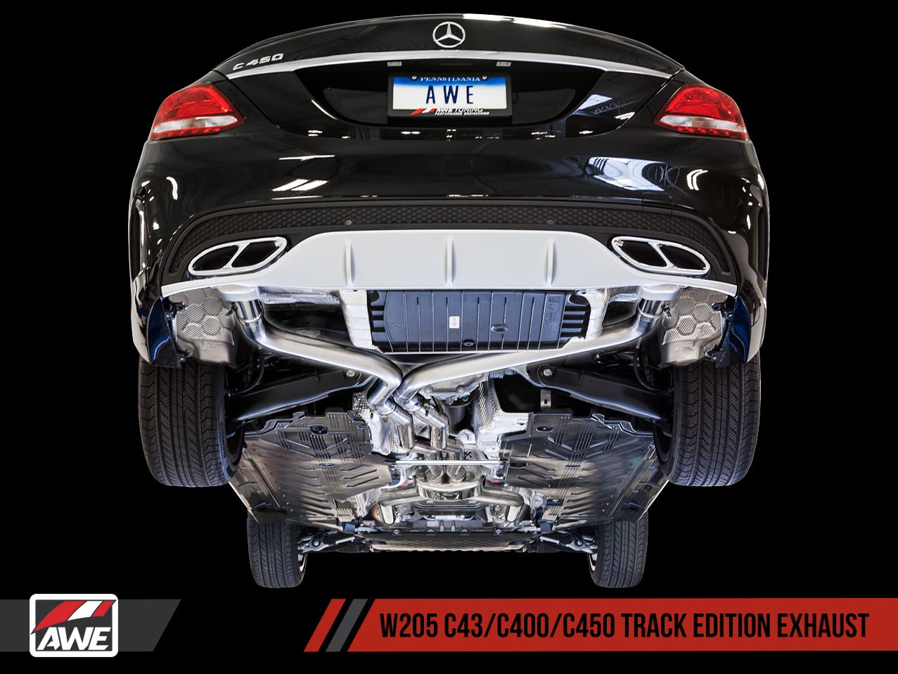 AWE Tuning 16-18 Mercedes-Benz W205 C450 AMG / C400 / C43 Track Edition Exhaust 3020-31016