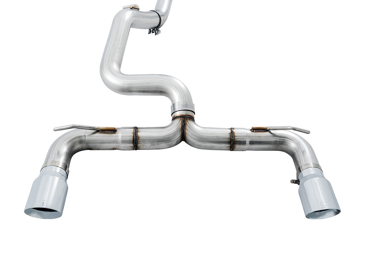 AWE Tuning 16-18 Ford Focus RS Track Edition Cat-back Exhaust - Chrome Silver Tips 3020-32030