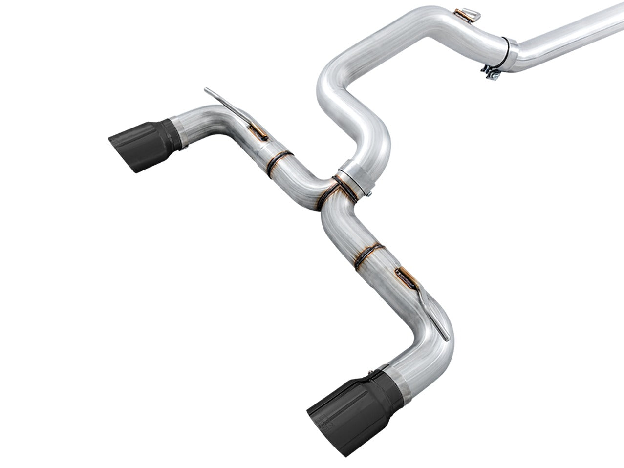 AWE Tuning 16-18 Ford Focus RS Track Edition Cat-back Exhaust - Diamond Black Tips 3020-33032