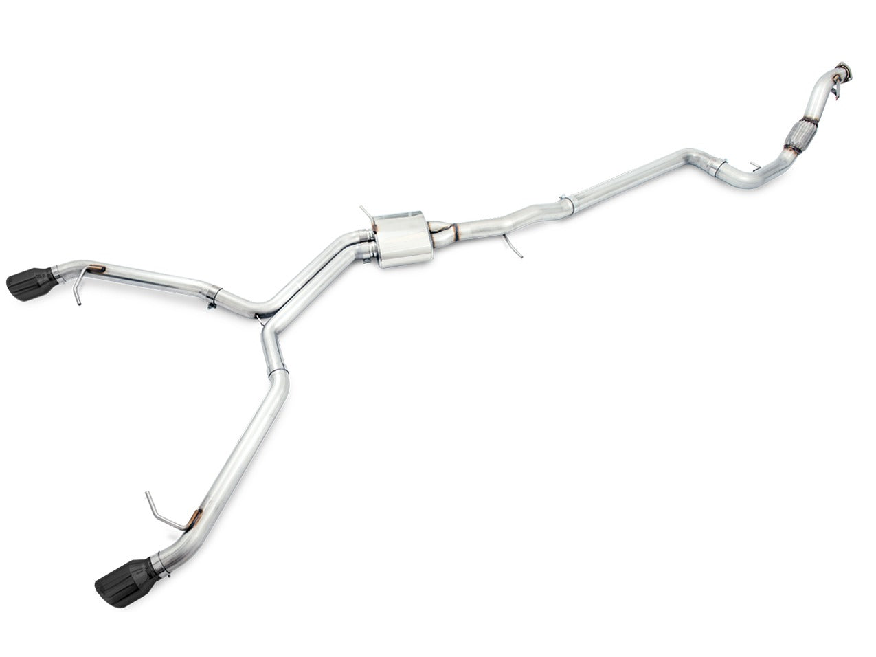 AWE Tuning 18 Audi B9 A5 Track Edition Exhaust Dual Outlet - Diamond Black Tips (Includes DP) 3020-33034