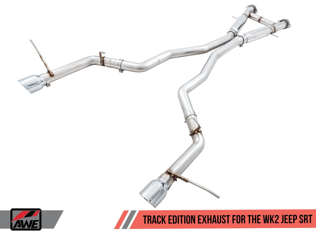 AWE Tuning 14-21 Jeep Grand Cherokee SRT Track Edition Exhaust - Chrome Silver Tips 3020-32061