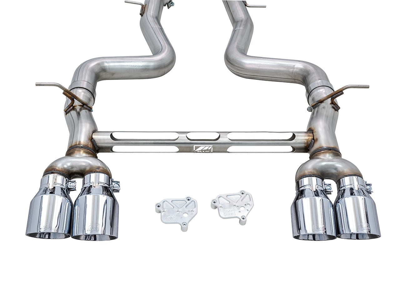 AWE Tuning 15-20 BMW F8X M3/M4 Track Edition Catback Exhaust - Diamond Black Tips 3020-43087