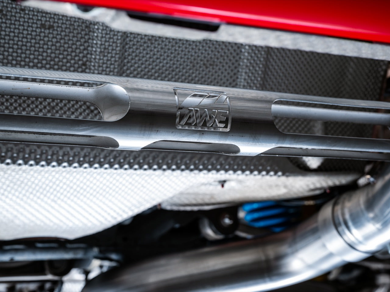 AWE Tuning 15-20 BMW F8X M3/M4 Track Edition Catback Exhaust - Diamond Black Tips 3020-43087