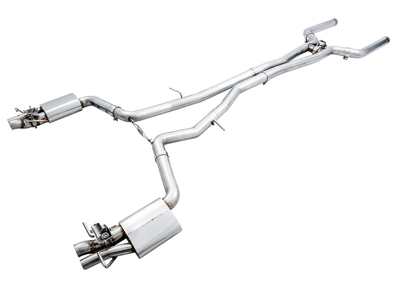 AWE Tuning 19-20 Mercedes-Benz C63/S AMG Sedan (W205) w/DPE SwitchPath Exhaust System - No Tips 3025-11006