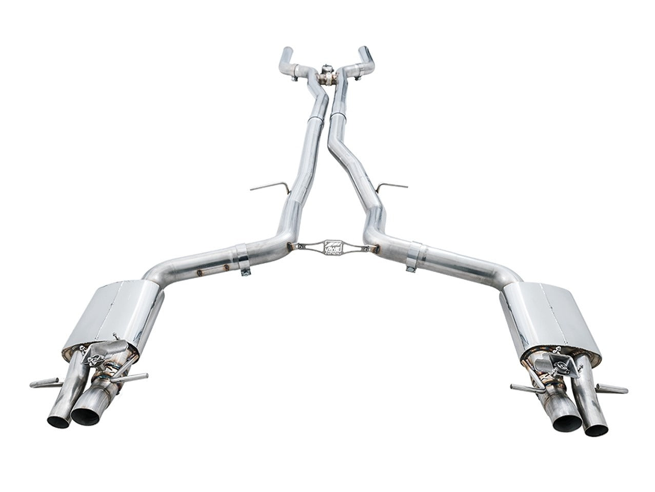 AWE Tuning 19-20 Mercedes-Benz C63 AMG Sedan (W205) SwitchPath Cat-Back Exhaust - No Tips 3025-11004