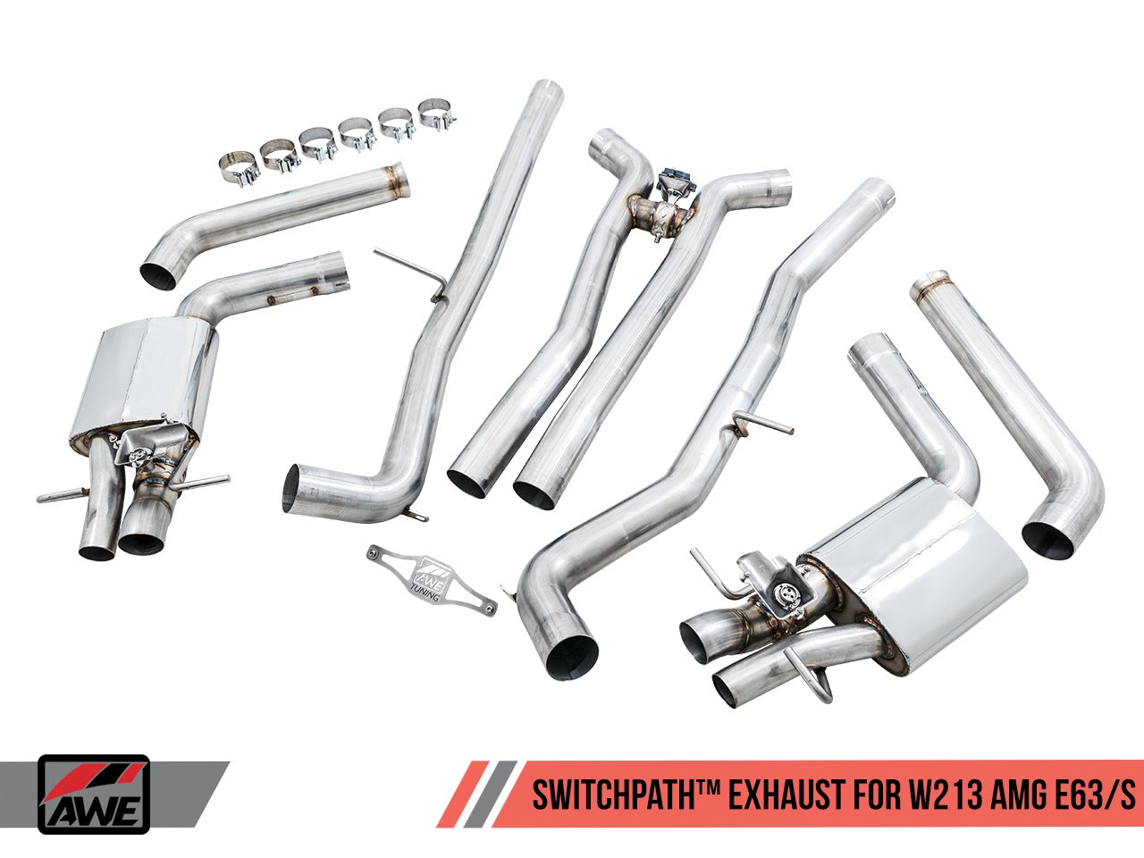 AWE Tuning 18-20 Mercedes-Benz W213 AMG E63/S Sedan/Wagon SwitchPath Exhaust System - for DPE Cars 3025-31044