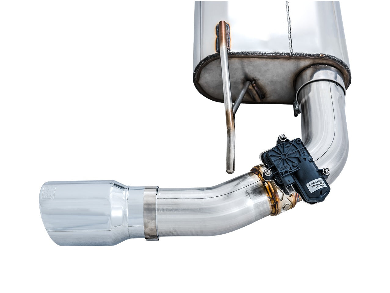 AWE Tuning 16-18 Ford Focus RS SwitchPath Cat-back Exhaust - Chrome Silver Tips 3025-32024
