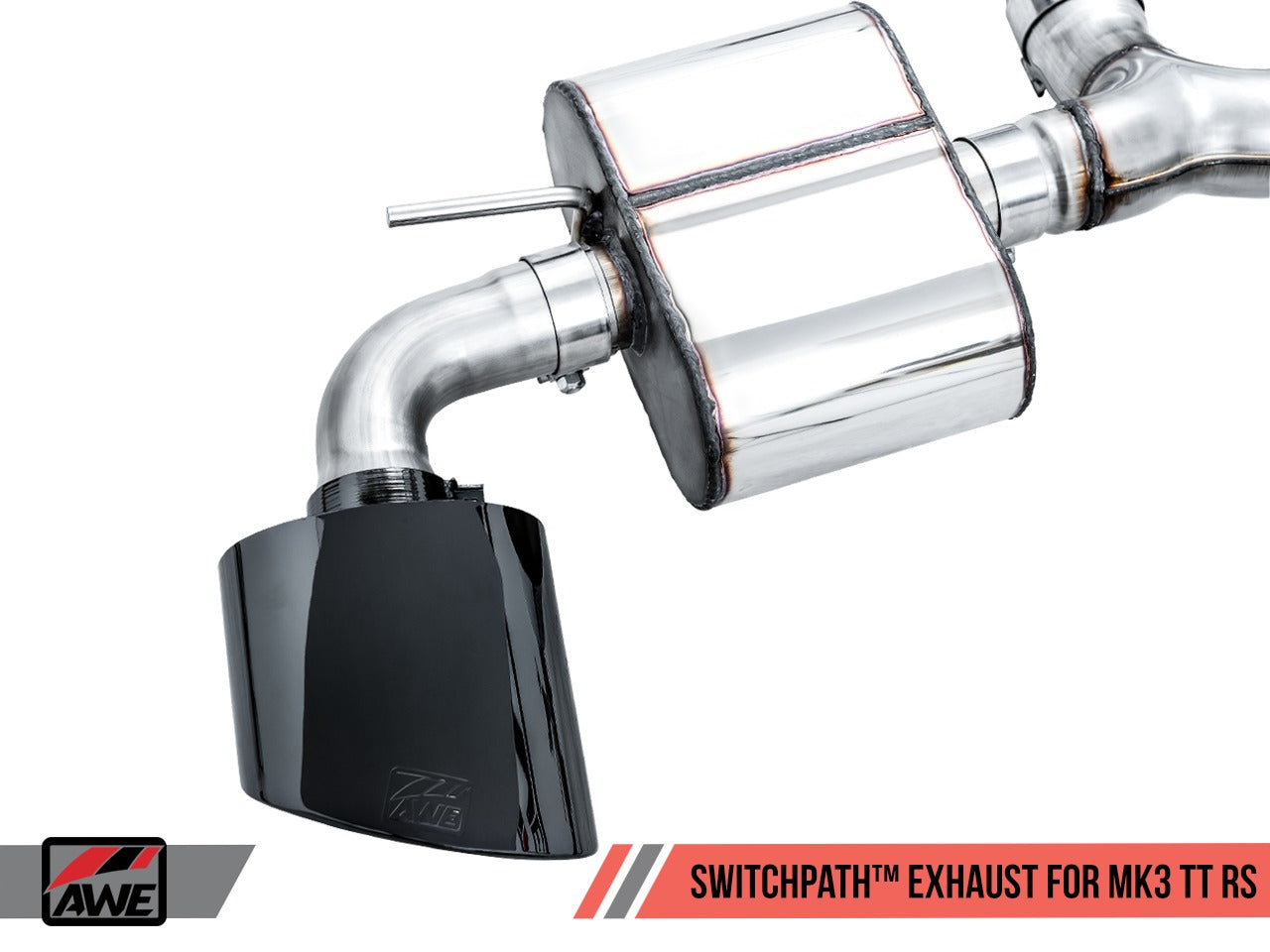 AWE Tuning 17-21 Audi TT RS 2.5L Turbo Coupe 8S/MK3 SwitchPath Exhaust w/Diamond Black RS-Style Tips 3025-33032