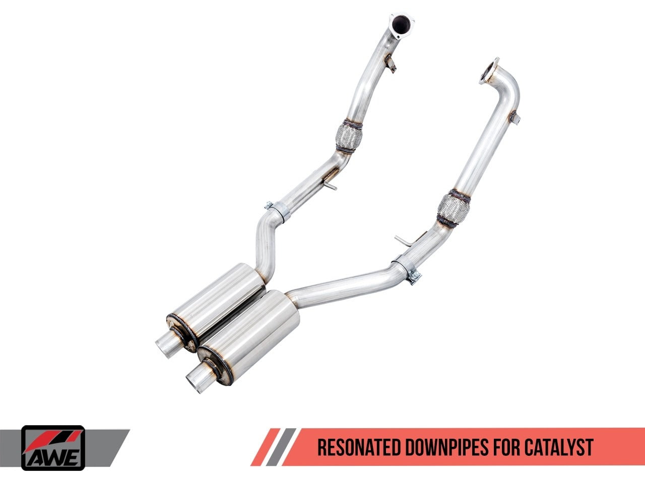 AWE Tuning 18-22 Audi B9 S5 Sportback Resonated SwitchPath Exhaust - Black Tips (90mm) 3025-43062