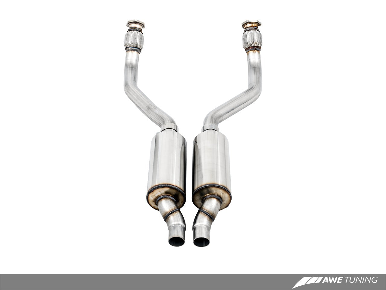 AWE Tuning Audi B8 4.2L Resonated Downpipes for S5 3215-11044
