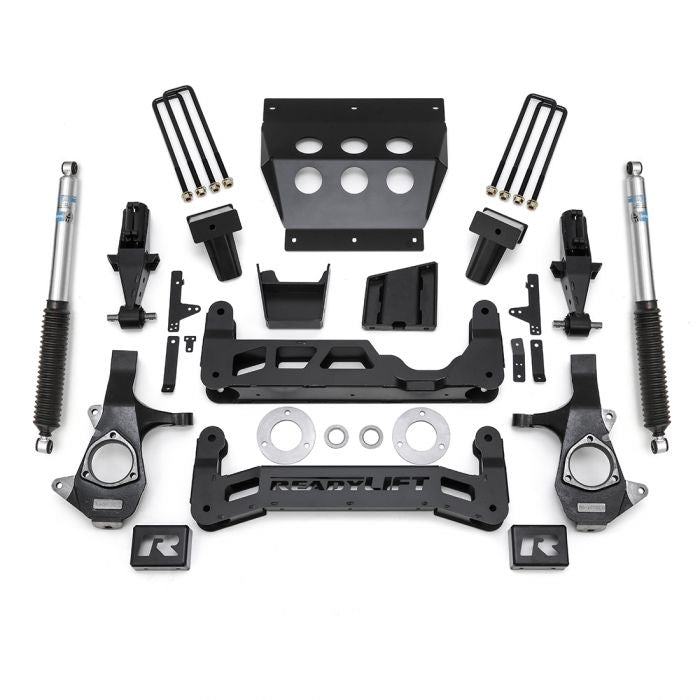 ReadyLIFT 7&quot; Lift Kit w/ Bilstein Shocks 2014-2018 Chevrolet Silverado 1500/ GMC Sierra 1500 w/ Aluminum Suspension 44-3470
