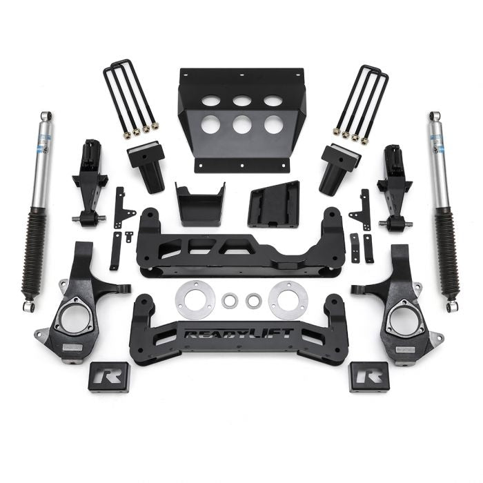 ReadyLIFT 7&quot; Lift Kit w/ Bilstein Shocks 2014-2018 Chevrolet Silverado 1500/ GMC Sierra 1500 w/ Cast Steel Suspension 44-3471