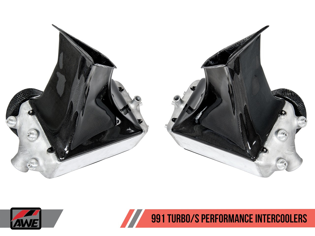 AWE Tuning Porsche 991 (991.2) Turbo/Turbo S Performance Intercooler Kit 4510-11050