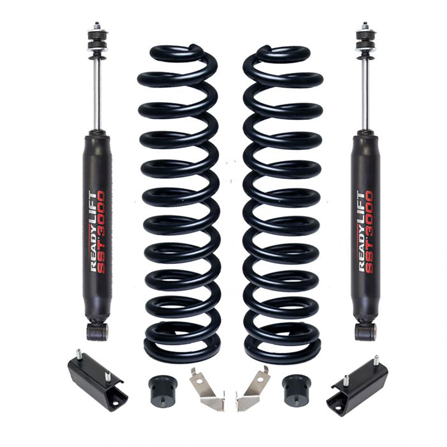 ReadyLIFT 2.5&quot; Coil Spring Front Lift Kit w/ SST3000 Front Shocks 2011-2021 Ford F-250 Super Duty Diesel 4WD 46-2725