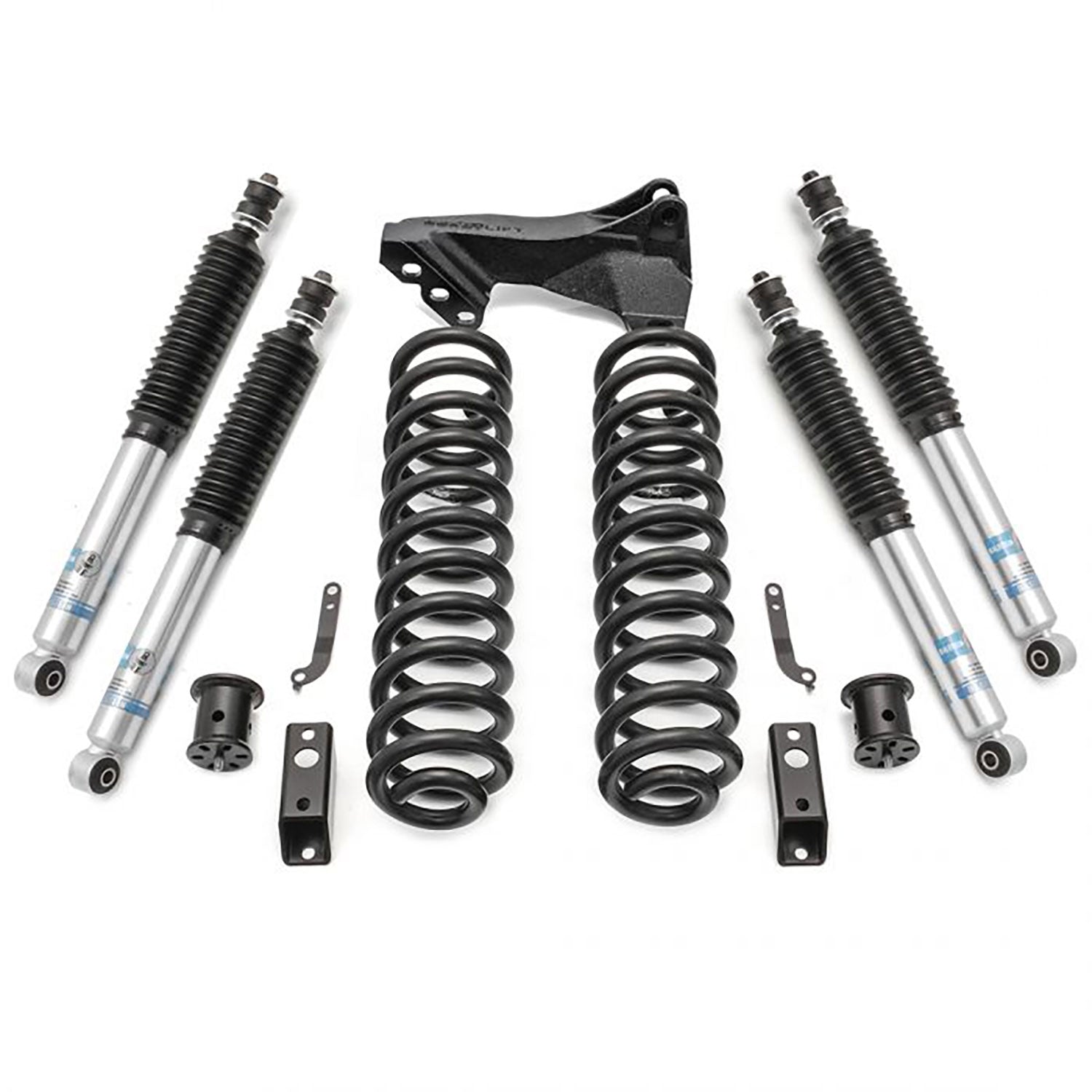ReadyLIFT 2.5&quot; Coil Spring Front Lift Kit w/ Bilstein Front &amp; Rear Shocks 2011-2016 Ford F-250/F-350 Super Duty Diesel 4WD 46-2729