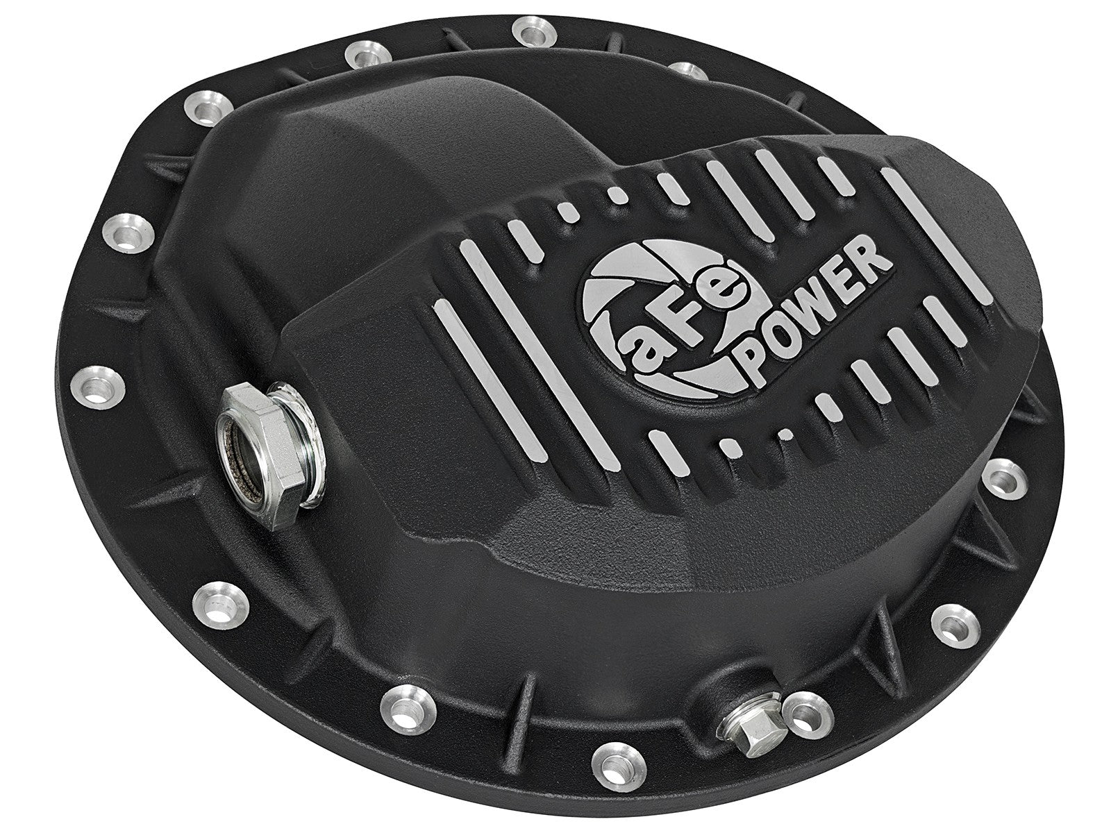 aFe Power Pro Series Rear Differential Cover Black w/Machined Fins 16-19 Nissan Titan XD(AAM 9.5-14) 46-70362