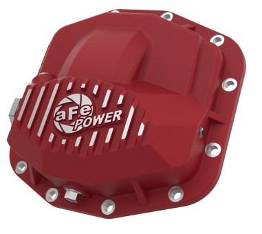 aFe Power Pro Series Front Differential Cover Red w/Machined Fins 18-19 Jeep JL (Dana M210) 46-71030R