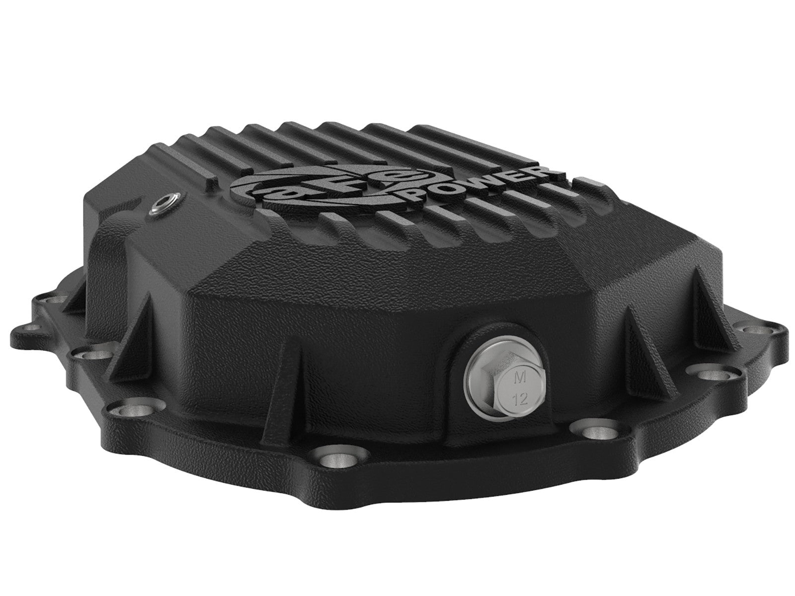 AFE Power 11-19 GM 2500-3500 AAM 9.25 Axle Front Diff Cover Black Machined w/ 2 Qts 75w90 Oil 46-71051B