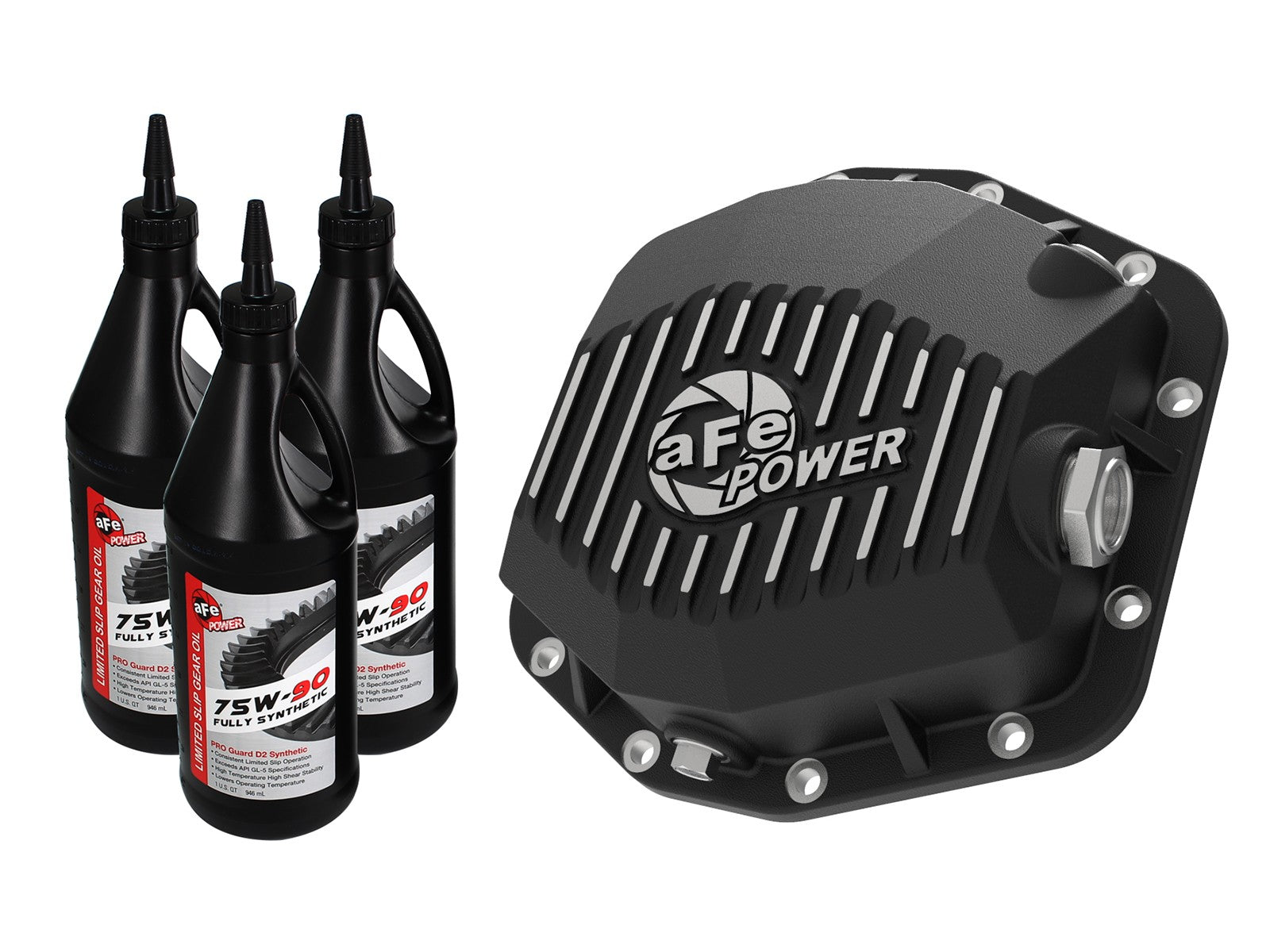 aFe Power Cover Diff Rear Machined w/ Gear Oil 2019-2021 Ford Ranger (Dana M220) 46-71171B
