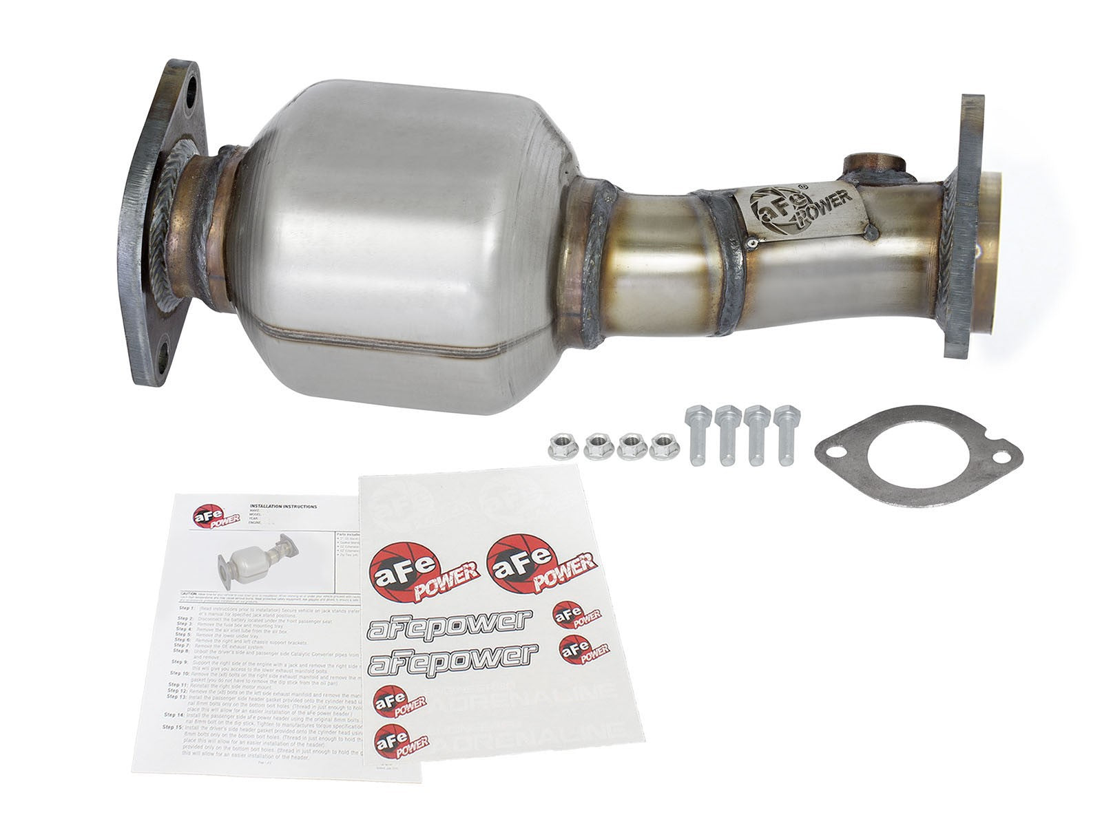 aFe Power Direct Fit Catalytic Converter Replacements Rear Left Side 05-15 Nissan Xterra / 05-12 Pathfinder / 05-16 Frontier / 09-12 Suzuki Equator V6 4.0L 47-46103