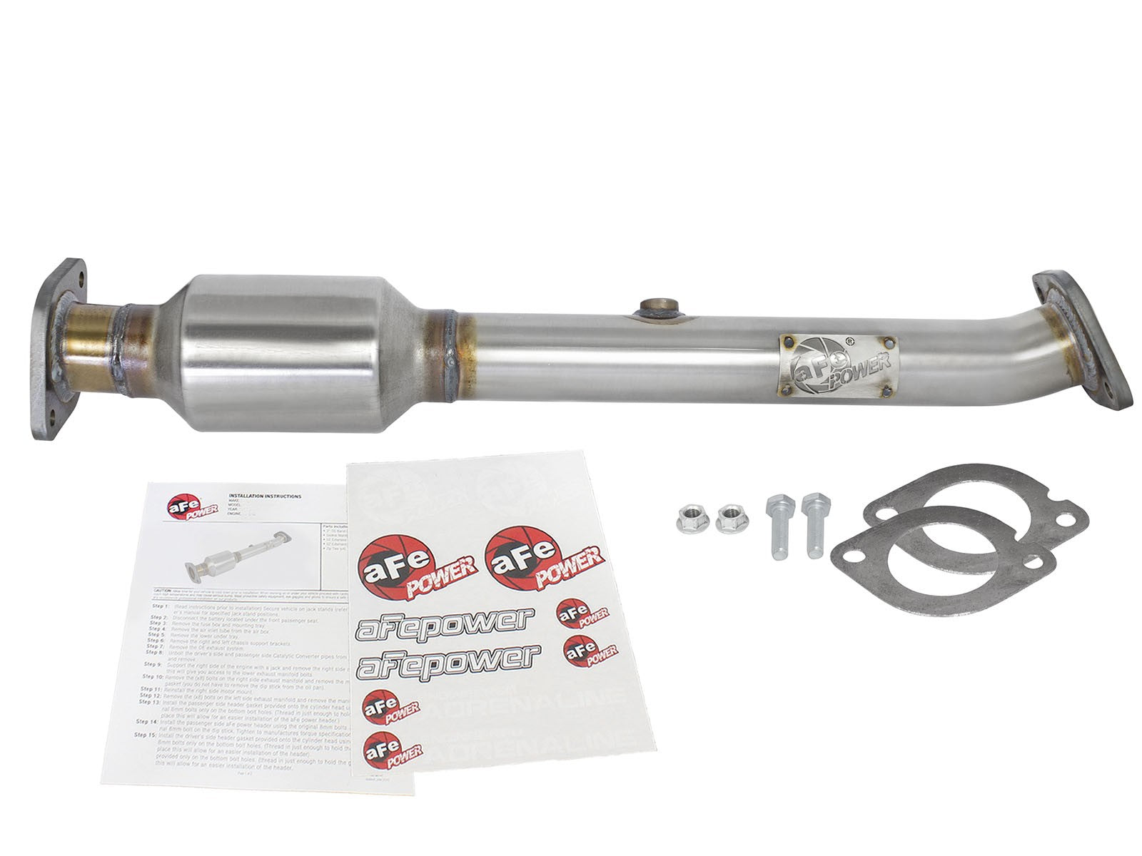 aFe Power Direct Fit Catalytic Converter Replacements Rear Right Side 05-15 Nissan Xterra / 05-12 Pathfinder / 05-16 Frontier / 09-12 Suzuki Equator  V6 4.0L 47-46104