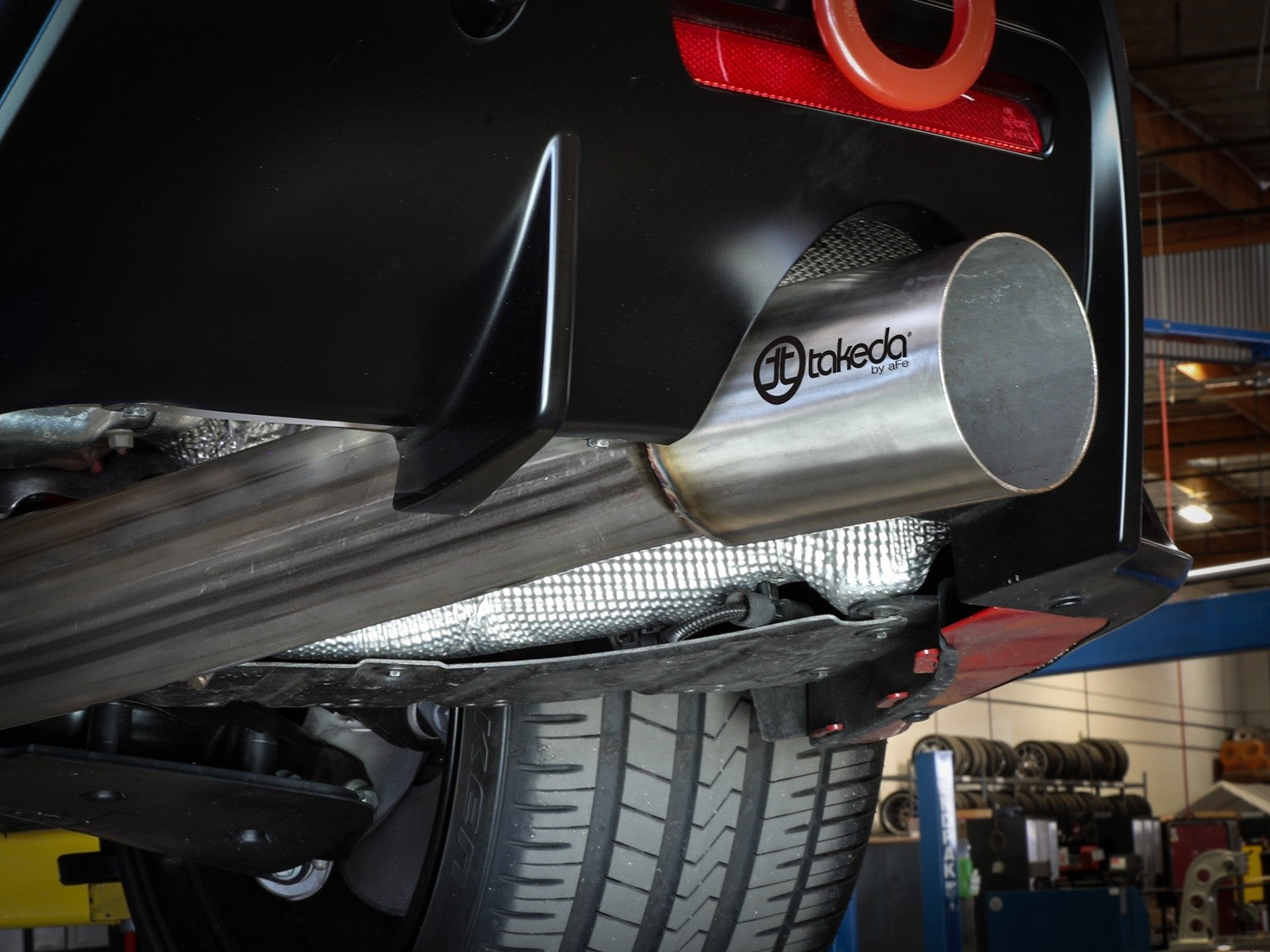 aFe POWER Takeda 2020-2022 Toyota Supra L6-3.0L (t) 3.5in 304 SS CB Exhaust 4in Brushed Finish Tip 49-36045-H