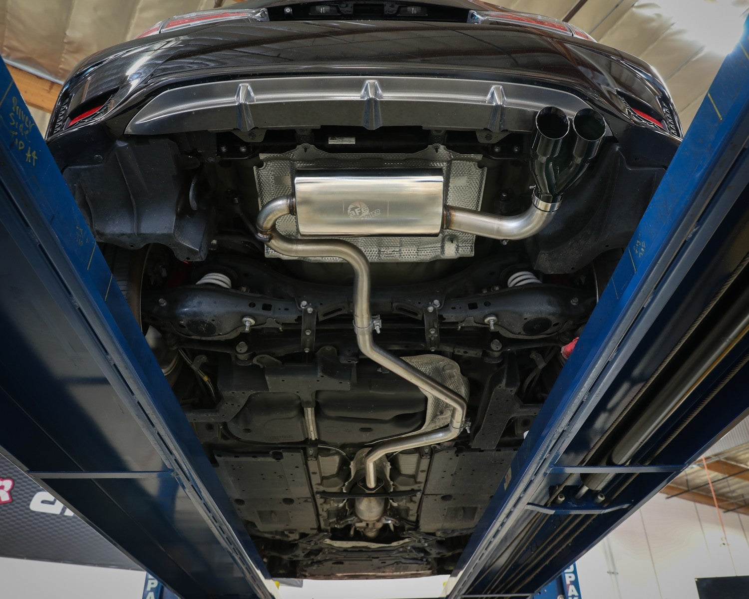 aFe POWER Takeda 2in to 2-1 304 SS Cat-Back Exhaust w/ Black Tips 11-17 Lexus CT200h 1.8L 49-36047-B