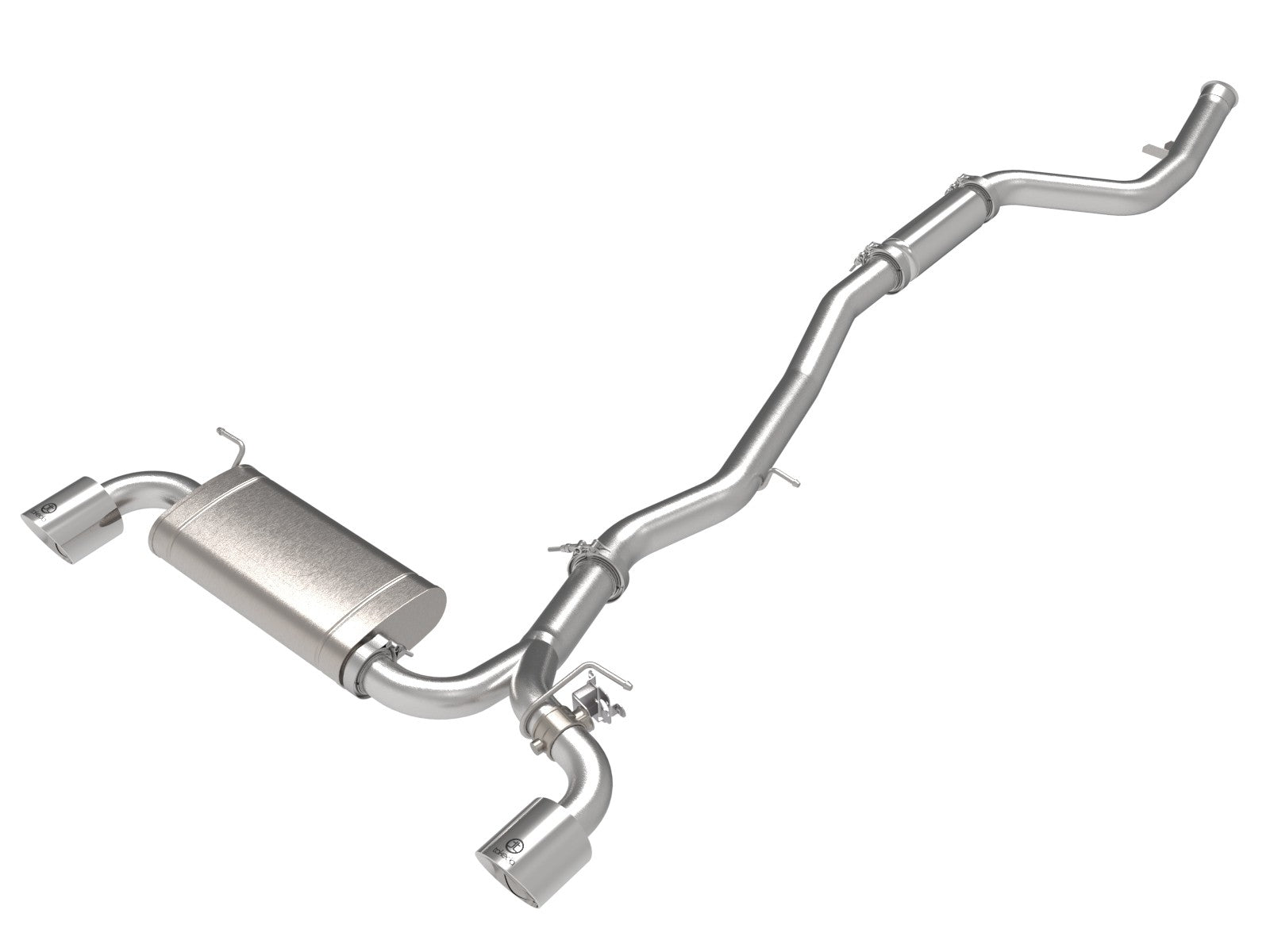 aFe POWER Takeda 2021-2022 Toyota Supra 2.0L (t) 2.5in-3in 304 SS CB Exhaust w/ Polished Tips 49-36050-P