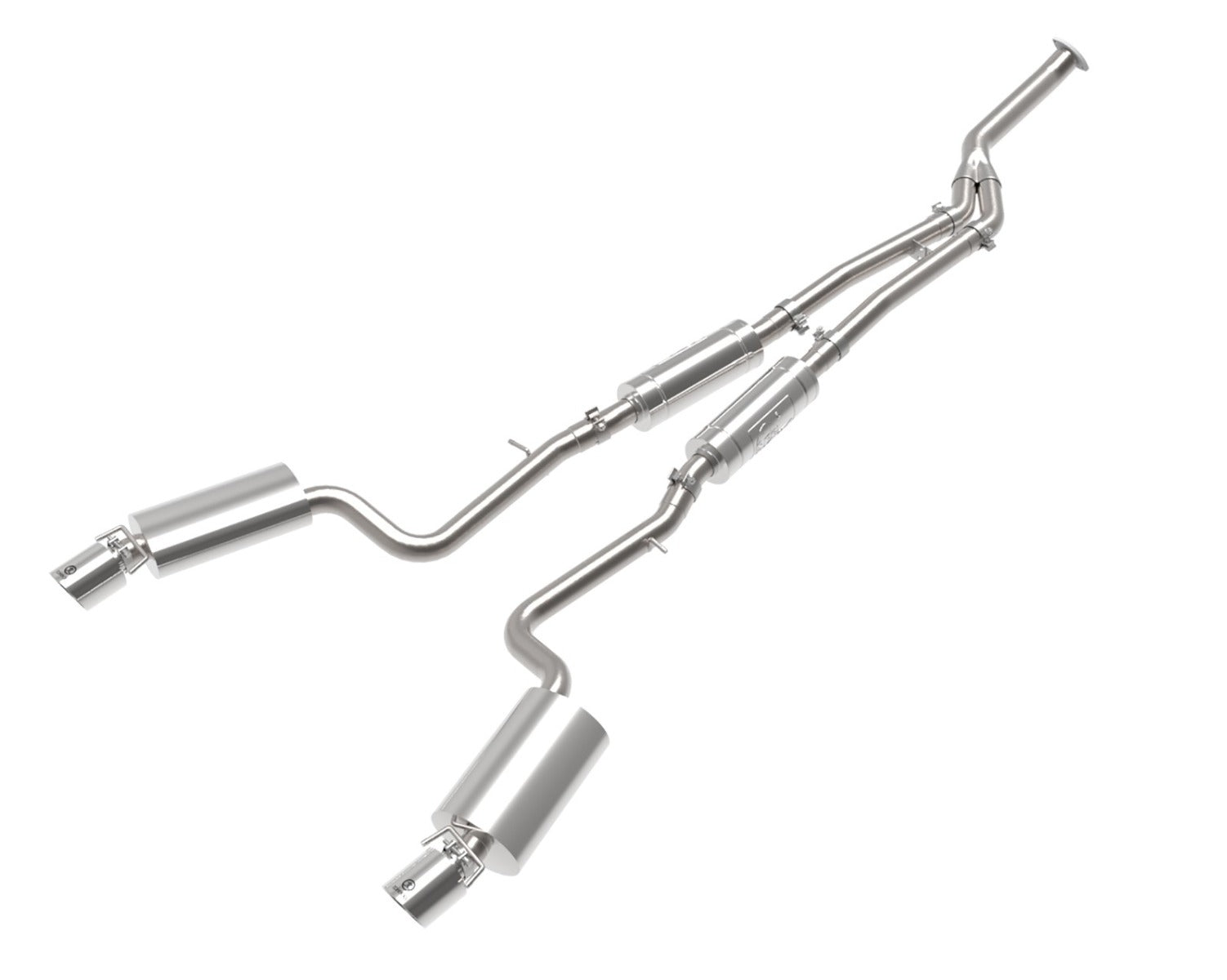 aFe POWER Takeda 16-17 Lexus IS200t // 18-22 IS300 L4-2.0L (t) 2.5in-3in 304 SS CB Exhaust w/Polish Tip 49-36059-P