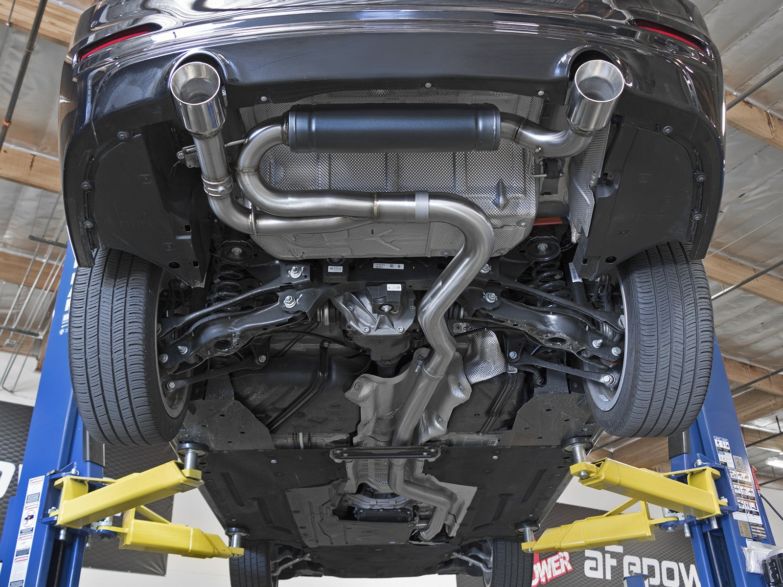 afe POWER MACH Force-Xp 16-19 BMW 340i/340ix/ 17-20 440i/440ix 3.0L 304 SS Cat-Back Exhaust System 49-36334-P