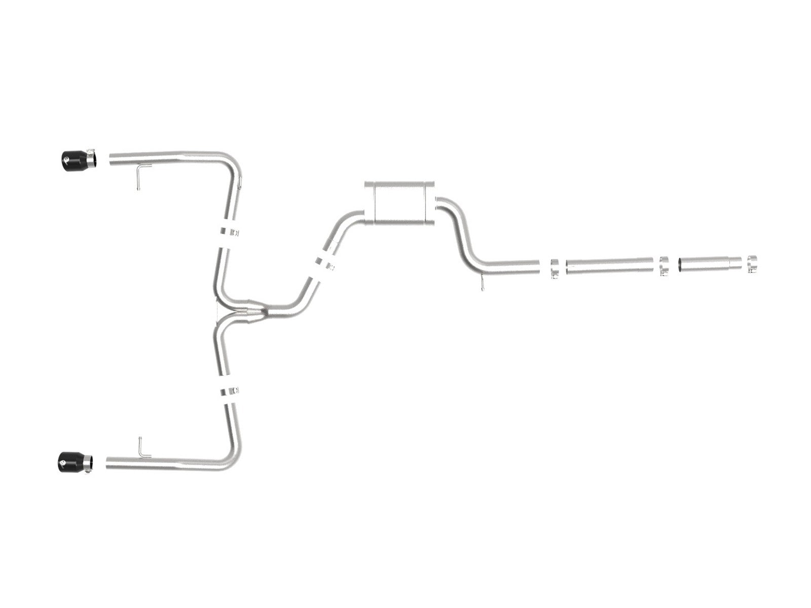 afe POWER MACH Force-Xp 19-21 Volkswagen Jetta GLI L4-2.0L (t) 304 SS Cat-Back Exhaust System 49-36432-B