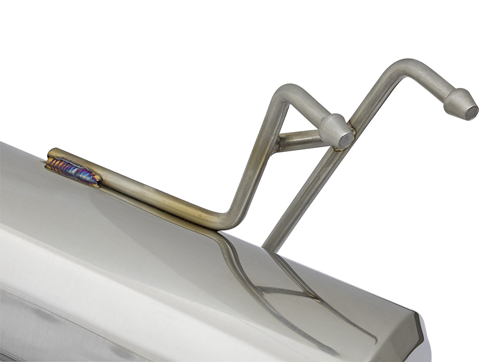 aFe POWER Takeda 16-21 Honda Civic I4-1.5L (t) 2.5-2.25in 304 SS CB Dual-Exit Exhaust Blue Tips 49-36615-L